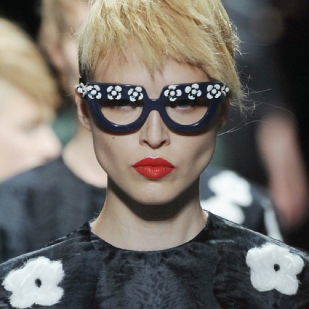Prada Unique Black&White Flower sunglasses